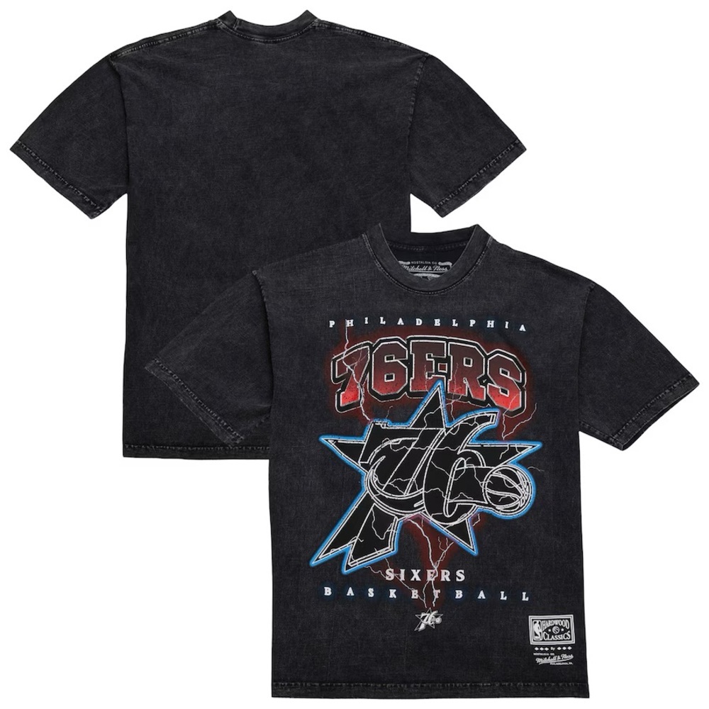 Unisex Philadelphia 76ers Hardwood Classics Vintage Voltage Premium Heavyweight